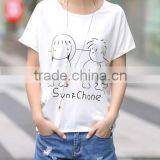 Han Edition 2015 the New Female T-shirt With Short Sleeves Big Yards Leisure T-shirts of Cartoon Printed t Shirt