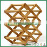 Portable Bamboo Wine Bottle Holder Wine Rack thumbnail-1