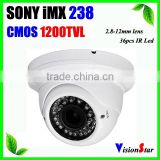 1200TVL Outdoor Housing System OSD Menu Video Surveillance Camera Zoom 2.8-12mm Varifocal Lens Security Day&Night Camera