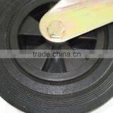8" 200mm Swivel Rubber Wheels for Trash Bins thumbnail-6