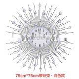 Wall Mounted Metal Wall Clock With Color Diamonds Big Size Wall Clock thumbnail-1