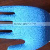 10 Guage High Quality Blue Foaming Latex Coated Safety Work Gloves thumbnail-5