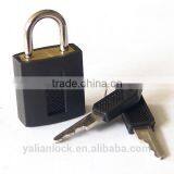 Hot Sale New Black Color Plastic Cover Brass Cylinder rubber cover abs shell iron padlock