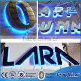 Golden Paint Stainless Steel Waterproof LED Backlit Letter Sign thumbnail-4