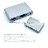 All in One Digital AV Adapter Micro USB/USB to HDMI/VGA Audio Digital AV Adapter For IOS Android Micro USB to USB Cable thumbnail-2