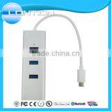 Type C USB 3.0 to USB3.0 4 Ports Hub + Type-C Female Charging Port thumbnail-3