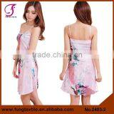 2403 Women Peacock Pattern Kimono Two-piece Set Satin Robe thumbnail-3