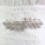 Wholesale Beaded Embroidery Rhinestone Sash Bridal Crystal Jewelry Appliques thumbnail-2