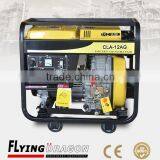 12kw Air-cooled Portable Diesel Generator With Four Rubber Wheels, Home Use