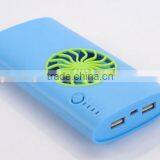 Electric Fan Portable Charger 7800mAh Fans Power Bank for Cell Phone thumbnail-2