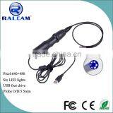 Inspecting pipeline eigine portable flexible endoscope