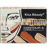 KISS BEAUTY Makeup 6 Color Contour & Correct Cream Concealer Palette Base Maquiagem Mineral Makeup Contour Palette thumbnail-5
