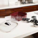 Multi Cooker With12*12 Inches Square Non-stick Coating Electric Skillet Fry Pan