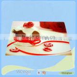 2015 newly design factory custom printed white cute esd table mat/pp place mat