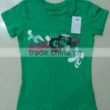 2014 Fashion Cotton Girls Short Sleeve T-shirt,kids Clothes