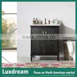 Simple Pastoral Style Bathroom Vanity Single Sink for Tiny House