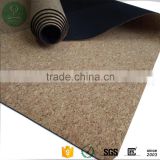 Custom printing Rubber Anti Slip Cork Yoga Mat natural rubber eco friendly