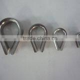 High Quality Polished Stainless Steel Electrical Wire Rope Thimble thumbnail-1