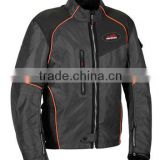 Motorbike Textile Jackets PW-MTJ-0091(Black with orange piping)