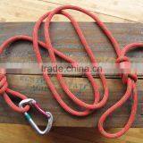 Recycled Climbing Rope & Carabiner Dog Leash - Red thumbnail-3
