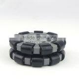 100mm Double Plastic Assemble Robot Omni Wheel W/Bearing Rollers 14041 thumbnail-3