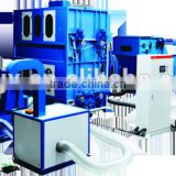 Blue white Automatic fiber weighing filling system for sofa factory