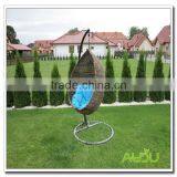 Audu Wicker Swing Chair,Swing Chair With Blue Cushion thumbnail-2