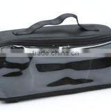 Store More Black Rectangular Travel Carry Toiletry Kits With Clear PVC thumbnail-2