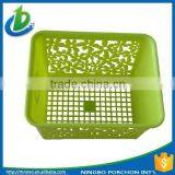 Brigt Colorful Small Handle Plastic Rectangle Basket thumbnail-5