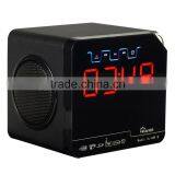 Bluetooth Speaker With USB/SD +Alarm Clock + FM Radio Speaker thumbnail-1