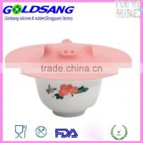 usable Microwave Yellow 17.5 cm (6.8 inch) Silicone Pig Drop Lid