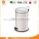3 Litre Pedal Trash Bin White Foot Pedal Bin With Lid For Easy Opening Closing Dustbin thumbnail-3