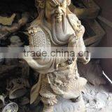 Large Bronze Chinese Kuan Gong Statue Sculpture thumbnail-5