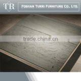 Luxury Furniture Glass Top Marble Base Square Coffee Table Center Table thumbnail-2