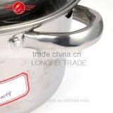 5pcs Glass Lid High Quality Stainless Steel Kitchen Pot/cooking Pot thumbnail-2