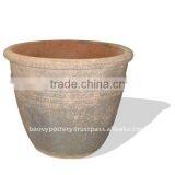 Vietnam Old Stone Outdoor Planter, Outdoor Pottery thumbnail-1