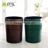 Plastic Trash Bin, Plastic Trash Bin With Wood Grain , Decorative Trash Bin thumbnail-5
