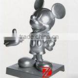 Bronze Silvery Mickey Mouse Statue for Back Yard Decor thumbnail-1