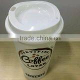 Hot and Cold Plastic Travel Coffee Cup With Lid and Silicone Band thumbnail-5