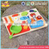 Wholesale Preschool Play Food Wooden Cooking Toys New Design Wooden Cooking Toys for Kids W10B187 thumbnail-3