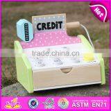 2017 New Design Children Preschool Wooden Toy Credit Card Machine W10A059 thumbnail-3