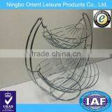 Double Tier Metal Fruit / Vegetables Basket Stand thumbnail-3