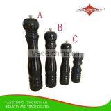 Manual Black Wooden Pepper Grinder, Salt and Pepper Grinder Set, Pepper Mill thumbnail-1