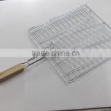 Outdoor Barbecue Wooden Handle Grill Net