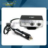 2 Way Car Cigarette Lighter Adapter Outlets With Double USB for IPhone , Tablet thumbnail-1
