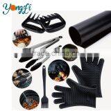 Barbecue Tools Set - Non-Stick Grill Mats - BBQ Brush - Tongs - Meat Claws - Silicone Heat Resistant Grilling Gloves thumbnail-1