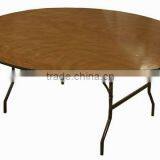 Natural Plywood Dining Folding Table for Banquet Wedding thumbnail-1