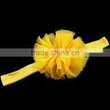 Chiffon Flower Headband With Pearl Beads for Kids Hair Accessories thumbnail-4