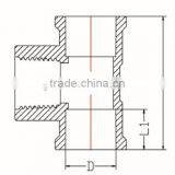 HIGH QUANLITY FEMALE TEE OF PVC DIN STANDARD FITTINGS FOR WATER SUPPLY thumbnail-2
