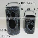 Ceramic Pumpkin Lantern With Handle Festival Holloween Decorations thumbnail-2